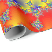 フラクサイケデリックタルらせん状 ラッピングペーパー (ロールコーナー)