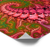 フラクサイケデリックタルアート ポスター (角)