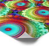 フラクサイケデリックタルアート ポスター (角)