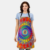 フラクサイケデリックタル エプロン (着用した状態)