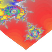 フラクサイケデリックタル ショートテーブルランナー (コーナー)