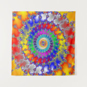 フラクサイケデリックタル タペストリー (正面(横))