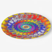 フラクサイケデリックタル ペーパープレート (アングル)