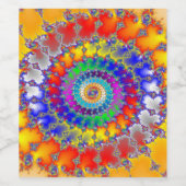 フラクサイケデリックタル ワインラベル (シングルラベル)