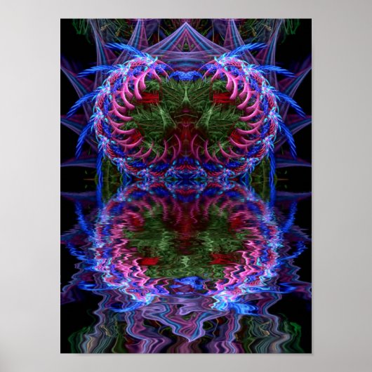 フラクタドロッププリント&ポスター ポスター (正面)