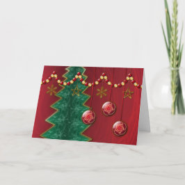 フラクタルお祝いクリスマスカード シーズンカード