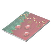 フラクタルお祝いクリスマスノートパッド ノートパッド (回転)
