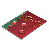 フラクタルお祝いクリスマスノートブック ノートブック (左側)