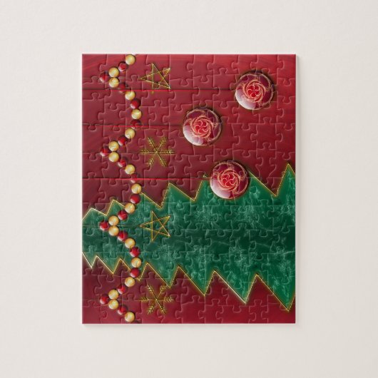フラクタルお祝いクリスマスパズル ジグソーパズル (縦)