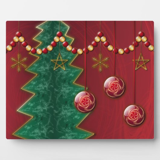 フラクタルお祝いクリスマスフォトプラーク フォトプラーク (正面)