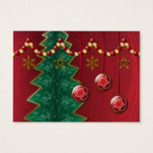 フラクタルお祝いクリスマスブックマーク (裏面)