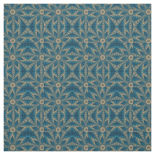 フラクタルな星の花 ファブリック (見本)