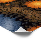 フラクタルにおける森林変動の地図 ポスター (コーナー)