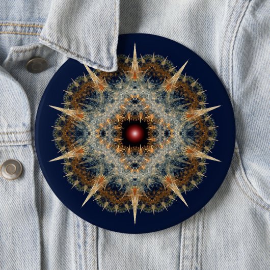 フラクタルのずる賢いオーナメント 缶バッジ (インサイチュ)