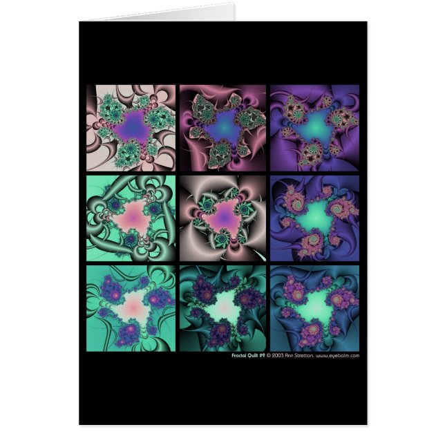 フラクタルのキルト#9 (正面)