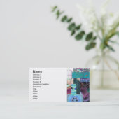 フラクタルのコラージュのブレードの名刺 名刺 (スタンド正面)