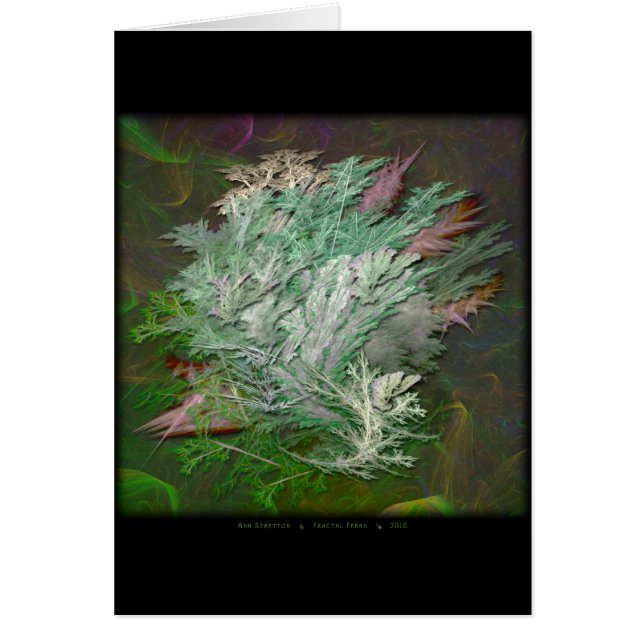 フラクタルのシダカード (正面)