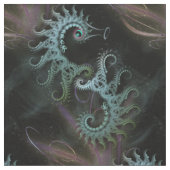 フラクタルのタツノオトシゴの芸術 ファブリック (クローズアップ)