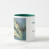 フラクタルのダリアの(カスタマイズできる)マグ マグカップ (中央)