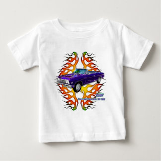 フラクタルのティー(TM)による1967年のChevy Chevelle ベビーTシャツ