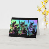 フラクタルのトリプティク#3 カード (黄色い花)