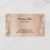 フラクタルのベージュ 名刺 (裏面)