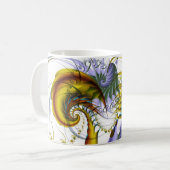 フラクタルのマグ コーヒーマグカップ (正面左)