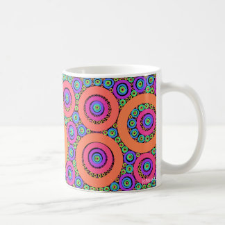 フラクタルのリングや輪 コーヒーマグカップ