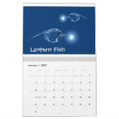 フラクタルの動物園 カレンダー (1月 2027)