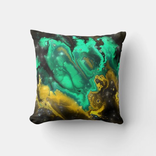 フラクタルの星雲8つの枕 クッション (正面)