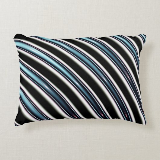 フラクタルの曲げられたライン近く アクセントクッション (正面)