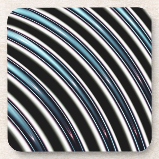 フラクタルの曲げられたライン近く コースター (正面)