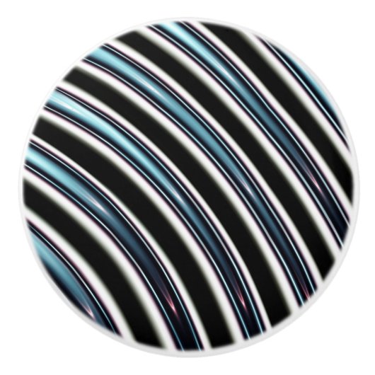 フラクタルの曲げられたライン近く セラミックノブ (正面)