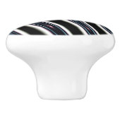 フラクタルの曲げられたライン近く セラミックノブ (側面)