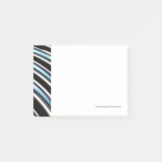 フラクタルの曲げられたライン近く ポストイット (正面)