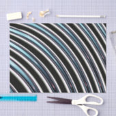 フラクタルの曲げられたライン近く 薄葉紙 (クラフト)