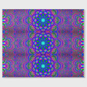 フラクタルの曼荼羅サイケデリックな| ラッピングペーパー (フラット)