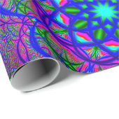 フラクタルの曼荼羅サイケデリックな| ラッピングペーパー (ロールコーナー)