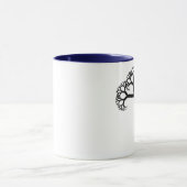 フラクタルの木の黒 マグカップ (中央)