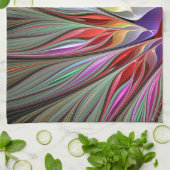 フラクタルの極楽鳥 キッチンタオル (折り畳み)