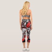 フラクタルの模様 カプリレギンス (裏面)