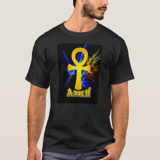 フラクタルの稲妻とのAnkh Tシャツ