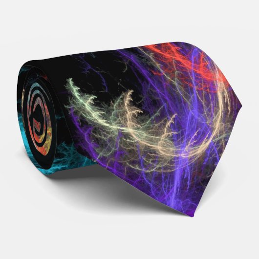 フラクタルの稲妻の嵐のタイ ネクタイ (ロール)