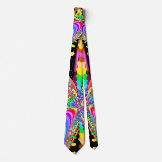 フラクタルの紙吹雪 ネクタイ (正面)