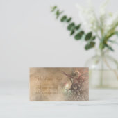 フラクタルの花束のプロフィールカード 名刺 (スタンド正面)