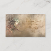 フラクタルの花束のプロフィールカード 名刺 (裏面)