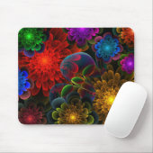 フラクタルの花束 マウスパッド (マウス)