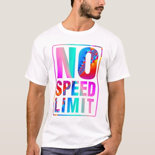 フラクタルの芸術の制限速度無し(11) Tシャツ (正面)