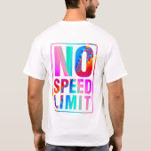 フラクタルの芸術の制限速度無し(11) Tシャツ (裏面)