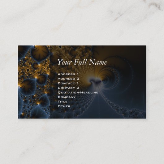 -フラクタルの芸術を促進して下さい 名刺 (正面)